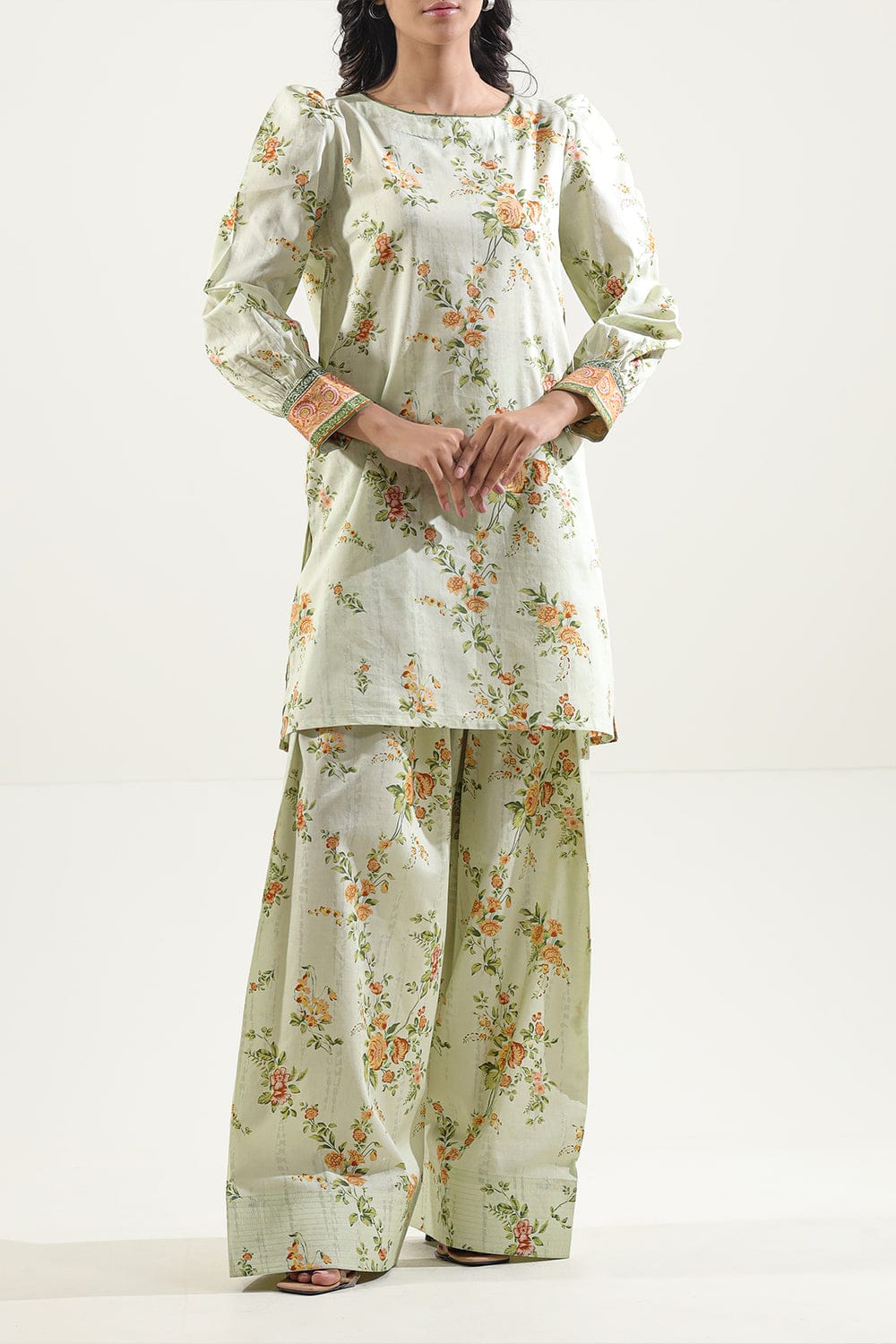 Saya Unstitched Printed Lawn 2 Piece (Shirt/Trouser)